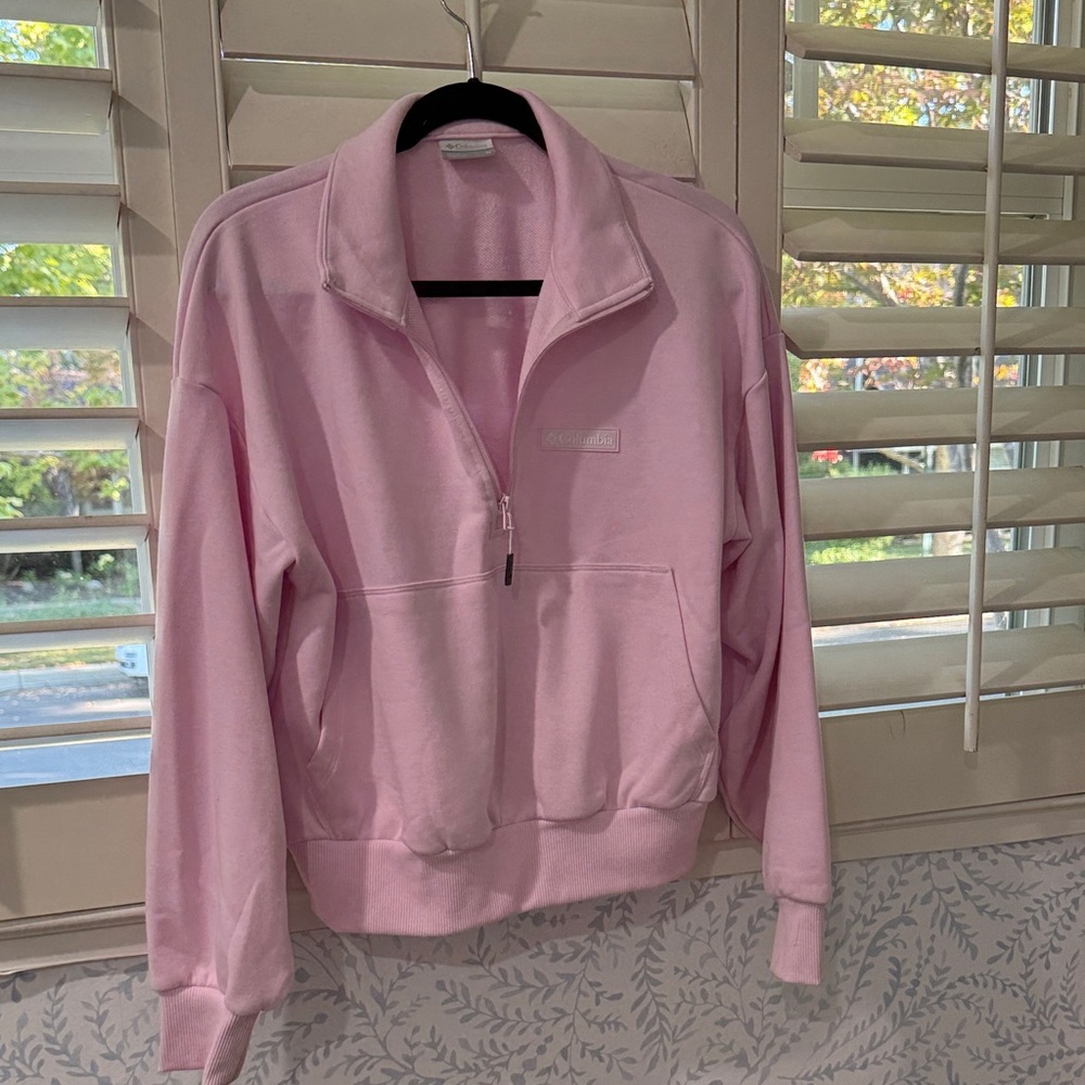 Columbia Pink Quarter-Zip Women's Jacket